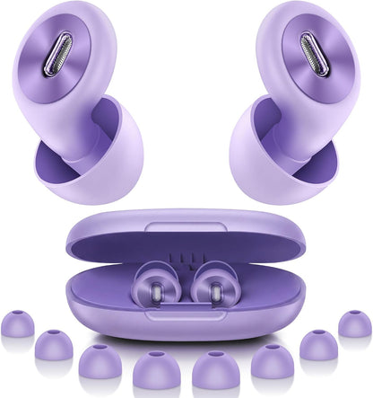 2026 Pro Ear Plugs for Sleeping, 46dB ASTM Certified Noise Cancelling Ear Plugs for Side Sleepers, 360° Pressure-Balanced, Snore & Noise Blocking with 6 Ear Tips, All-Day Comfortable Fit, Black