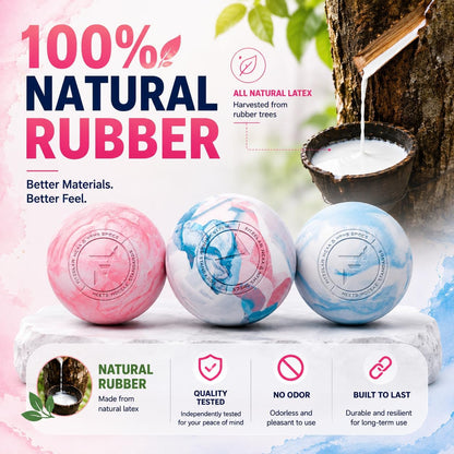 FITZELAR Double Lacrosse Massage Ball for Myofascial Release, Quality Certification, Massage Deep Tissue for Waist Back Feet, Trigger Point Therapy, Muscle Knots, Peanut Massage Ball for Muscle Pain