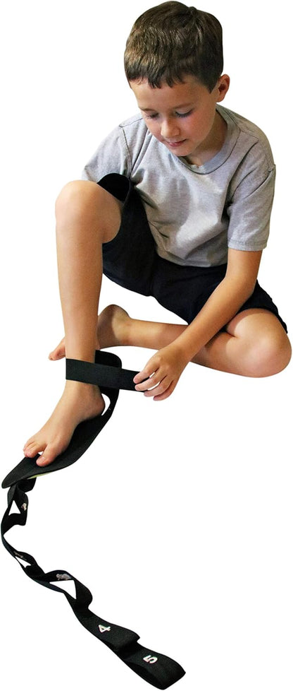 Smart Stretch Strap for Foot, Calf & Hamstring Muscles. Guided Stretching Device for Posture Correction, Plantar Fasciitis, Arch Development & Other Leg & Foot Stretches.