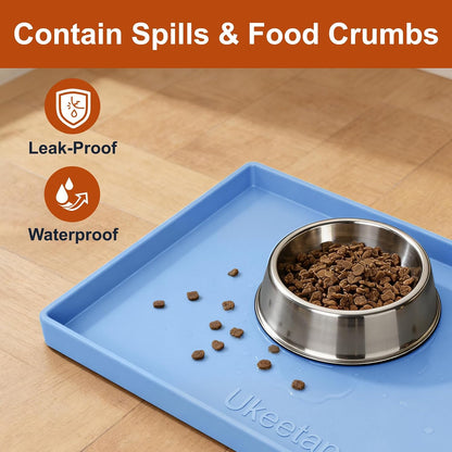 34" x 22" Extra Thick Silicone Mat Waterproof with Raised Edge, | Under Sink Mat for Kitchen & Bathroom, Kitchen Cabinet Liner, Multi-Purpose for Storage & Protection