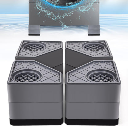 4Pcs Anti Vibration Pads for Washing Machine, Reduce Washer Dryer Moving | Washer and Dryer Pedestals,Prevents Noise Vibration Transfer, Antivibration Stabilizer Support Feet (Increase1.8in)