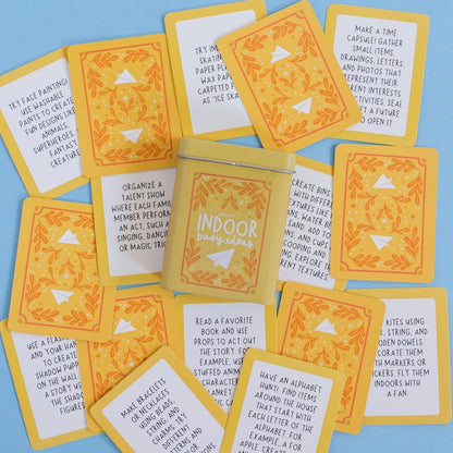 Pippi Post Indoor Busy Ideas Activity Cards & Tin, 50 Screen-Free Prompts