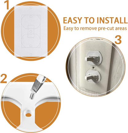 Birllaid Wall Outlet Insulation Gasket Wall Plate Foam Gasket Pads, 26 Pack