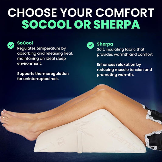 Back Support Systems The Angle Wedge Pillow, Sherpa Cover, Large,Body Pain