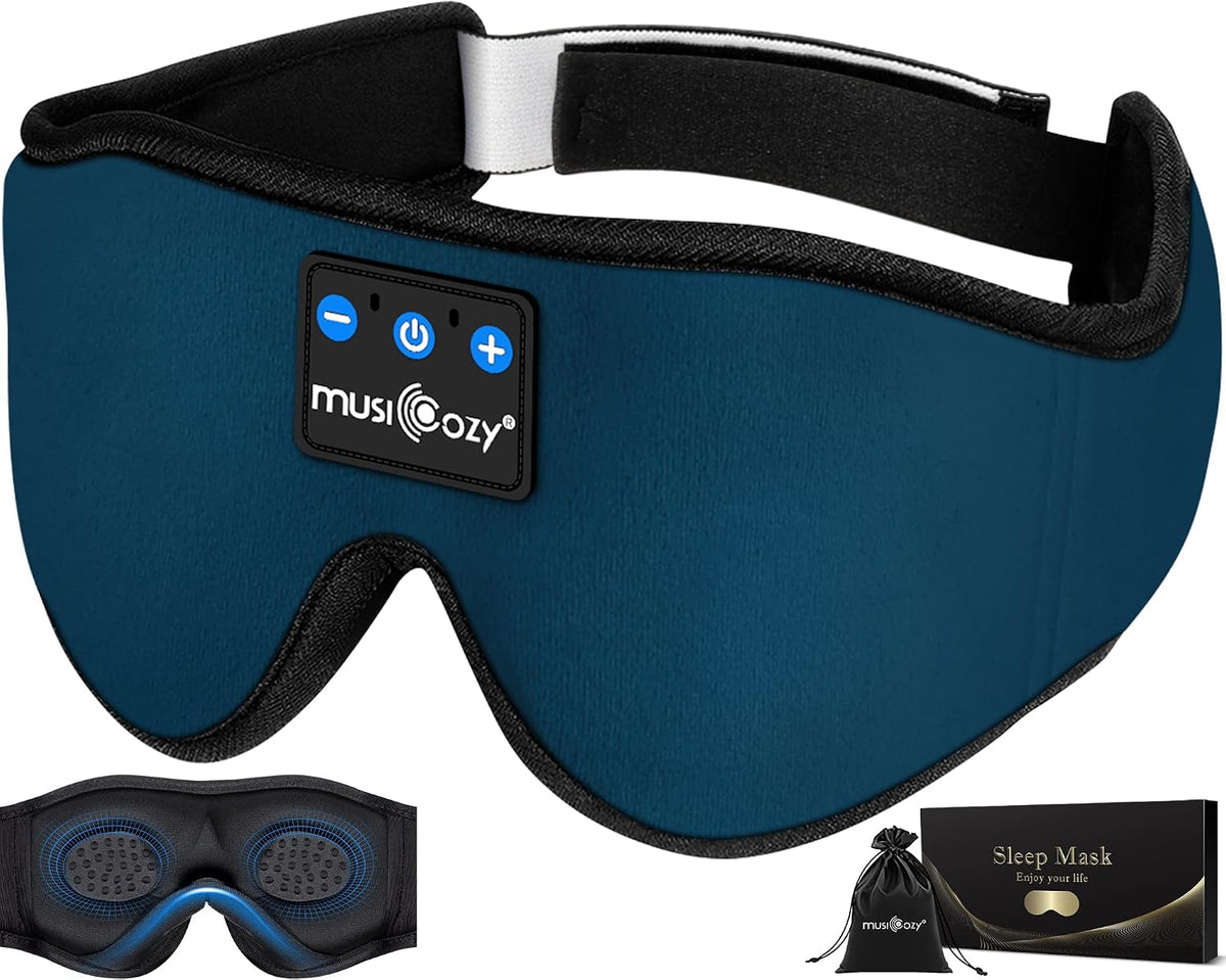 MUSICOZY Sleep Headphones Bluetooth 5.4 Sleep Mask with HD Sound