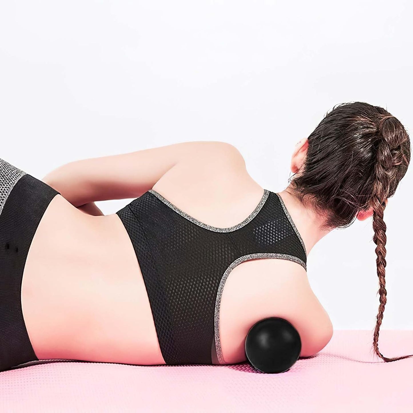 WOVTE Massage Lacrosse Ball Therapy for Sore Muscles Myofascial Release | Shoulders, Neck, Back, Foot, Body, Deep Tissue, Trigger Point, Muscle Knots, Yoga