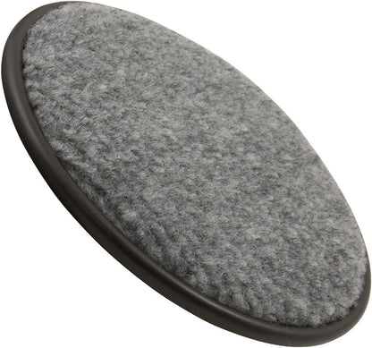 SoftTouch 2-1/2" Square Reusable Carpet Bottom Furniture Caster Cups for Office Chairs, Desks, and Carts, Furniture Wheel Caster Cups for Carpet and Hardwood Surfaces, 12-Pack, Brown/Gray
