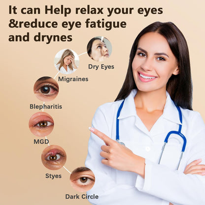 Cordless Heated Eye Mask,Eye Mask for Dry Eyes,Improved Sleep
