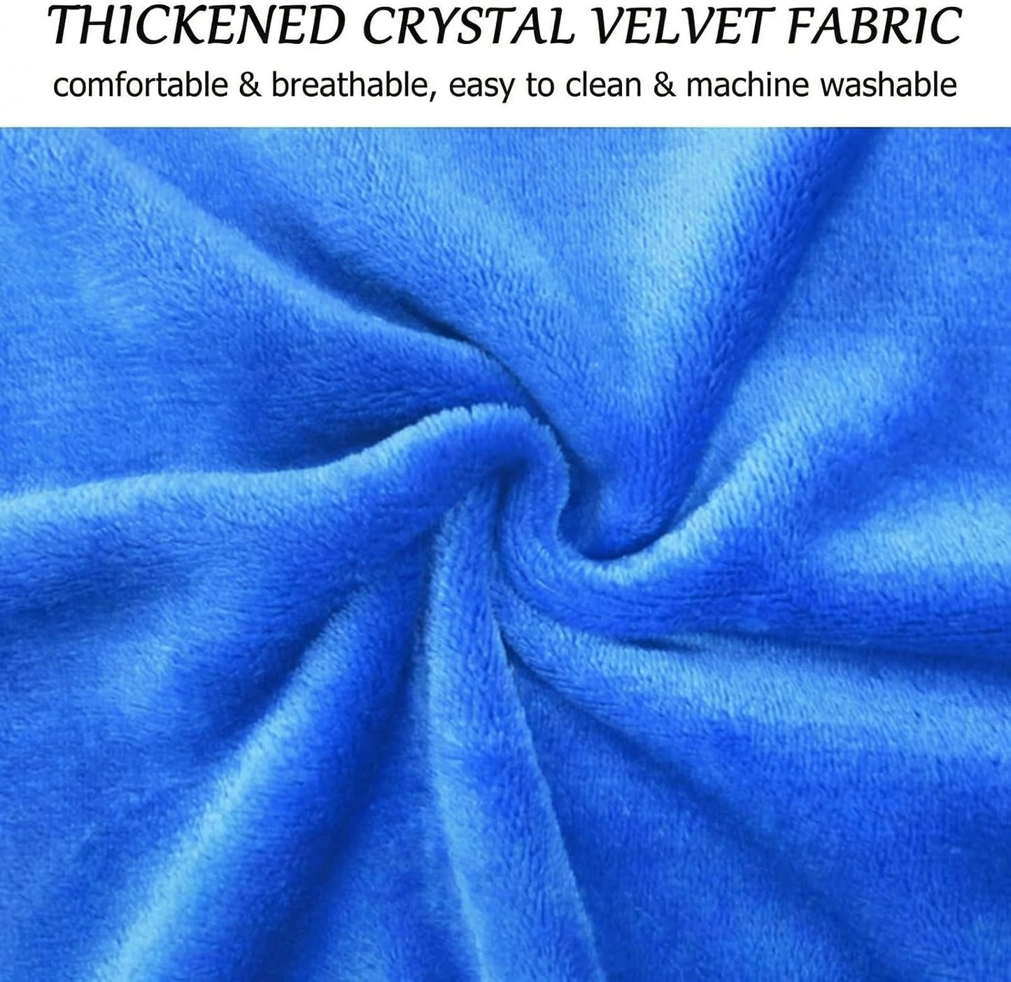 Leg Elevation Pillow for After Surgery,Blue Crystal Cotton | High-Density Foam Wedge Pillow for Knee Surgery Recovery, Single Leg Support for Ankle Injury, Swelling & Blood Circulation