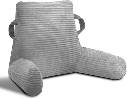 Reading Pillow for Sitting in Bed Adult, Memory Foam, Pockets