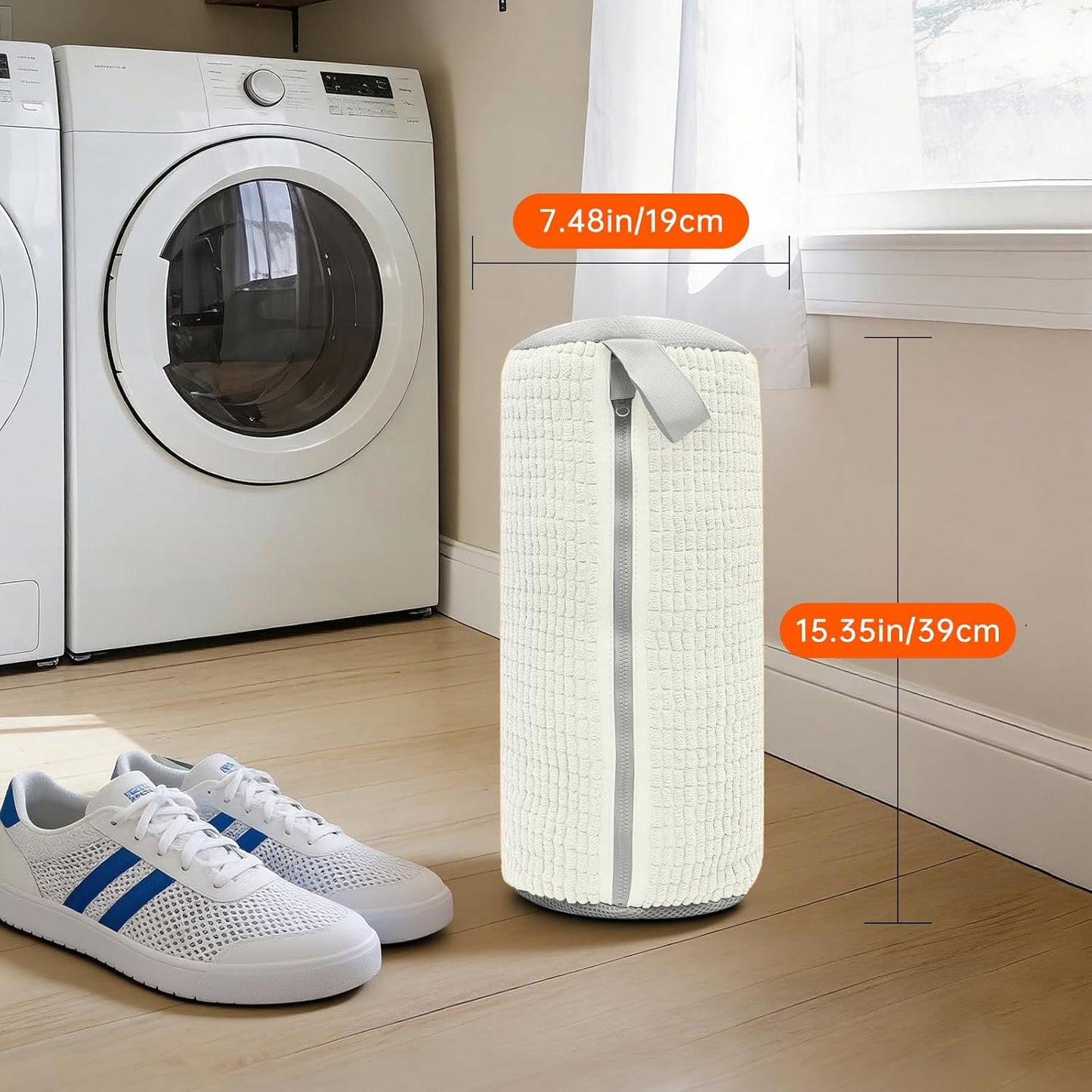 1PCS Blue Shoe Washing Machine Bags for All Shoe Types | Deep Cleaning,Reusable and Durable,Safeguarding Shoes from Scuffs and Deformation,Tear-Resistant Chenille Fabric