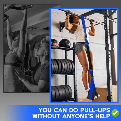 Pull Up Assistance Bands, Adjustable Heavy Duty Resistance Band for Pull Up, 3 Pull Up Bands, Comfortable Fabric Feet/Knee Rest, Assistance Bands for Pull-Up, Home Fitness, Body Stretching