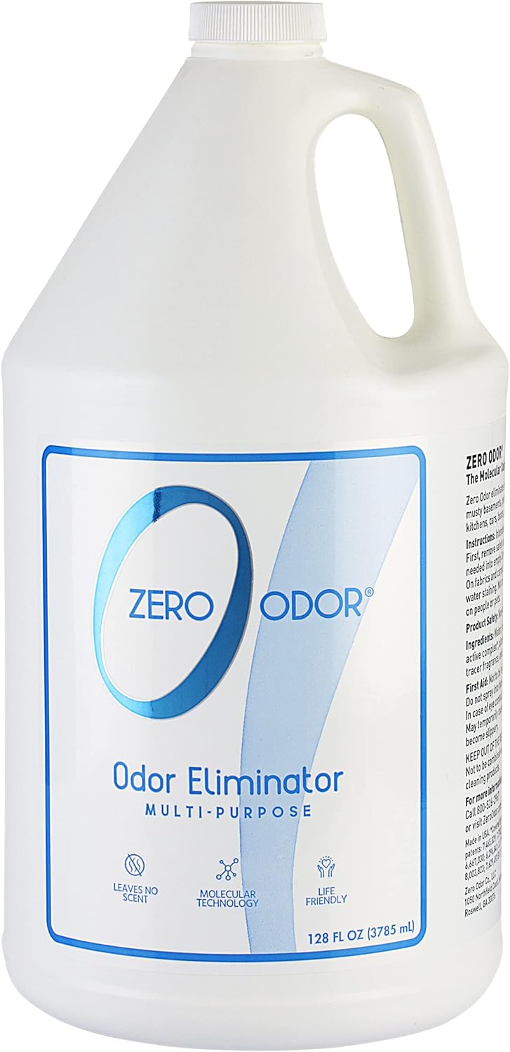Zero Odor Multi-Purpose Odor Eliminator, Fabric & Room Deodorizer, 16 oz | Odor Eliminator Spray for Closet, Bathroom, Basement, Trash & Upholstery, Air and Surface use