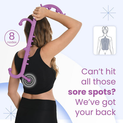 Ranarose Deep Tissue Back & Neck Massager for Body Muscle Pain Relief | Trigger Point Massage Tool for Full Body, Shoulders, Legs, Muscle Knot Remover, for Self-Massage, Pressure Point Massage Tool