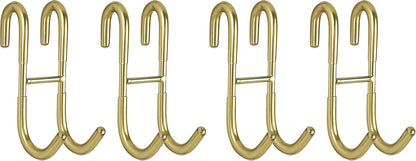 Shower Door Hooks (2-Pack), Towel Hooks for Bathroom Frameless Glass Squeegee Hooks, Black