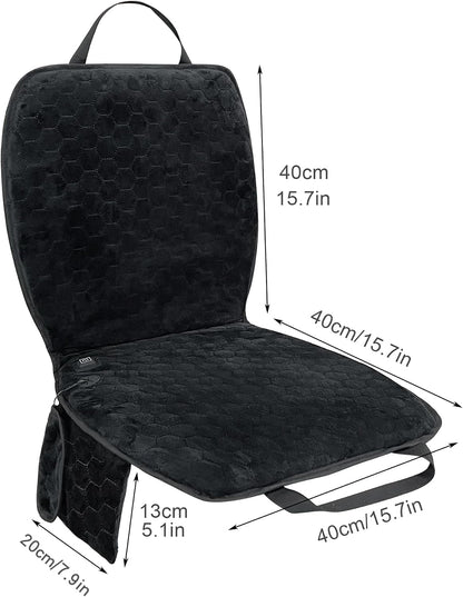 Portable Heated Seat Cushion (No Power Bank) - Premium Heated Camping Chair Pad, Foldable Heated Stadium Seat for Bleachers, USB Powered for Sports & Concerts - Grey