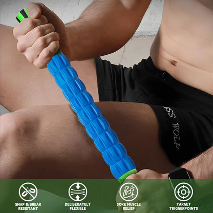 Massage Roller Stick,Muscle Roller Stick for Athletes,Liposuction Massage Roller for Lymphatic Drainage, for Relief Muscle Soreness, Trigger Points, Help Runner Legs, Back Recovery