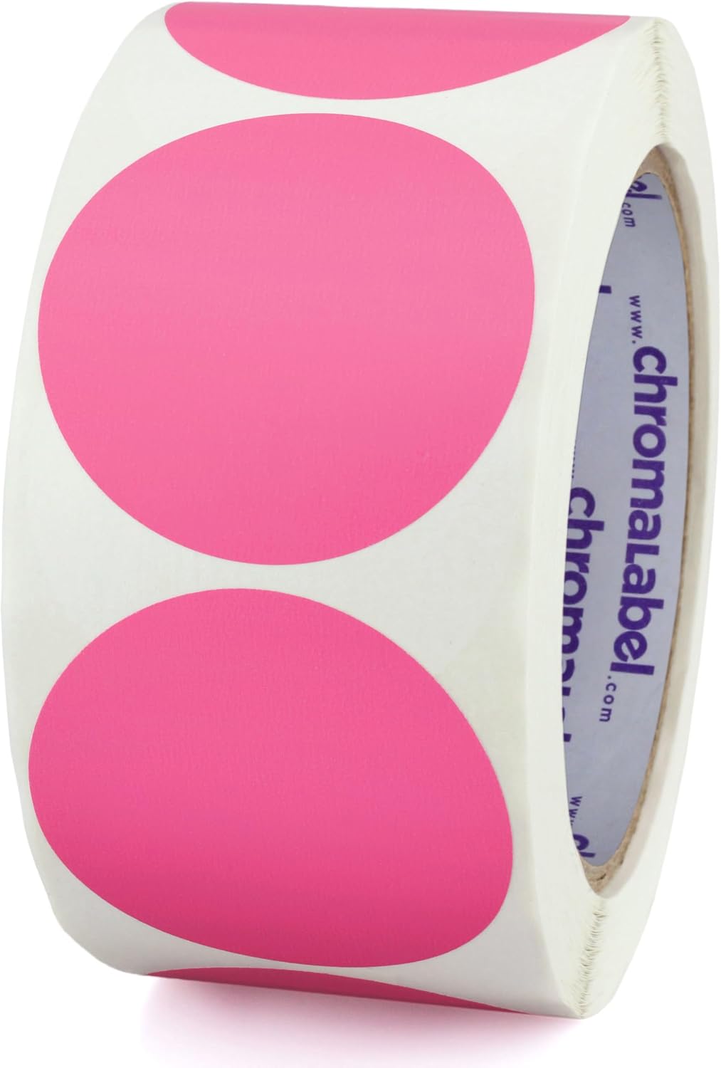 Fluorescent Green Dot Stickers, 2 Inch, 500/Roll | Writable Matte Paper Circle Stickers for Inventory, Classrooms, Offices, Retail, and Color Coding. Made in USA