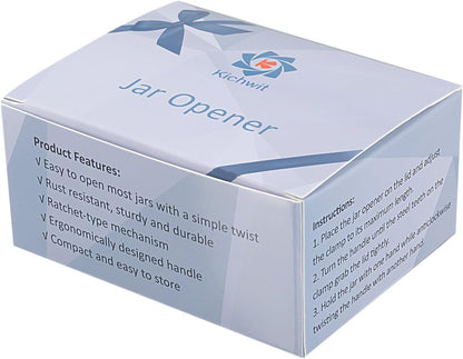 Kichwit Jar Opener for Arthritis, Stainless Steel | Jar Lid Opener for Small and Medium Jar Lids
