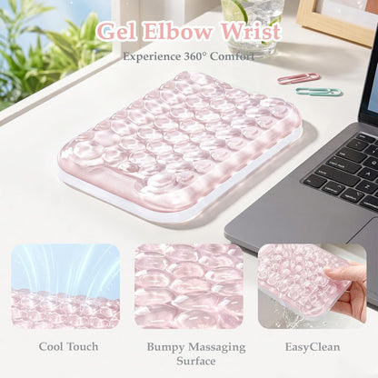 Ospelelf Ergonomic Elbow Pad, Gel Keyboard Wrist Rest Support for Office Desk Chair, Arm Wrist Pad for Typing Pain Relief