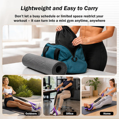 Pedal Resistance Band with Handles, 6-Tubes Natural Rubber Exercise Bands | Upgrade Foot Pedal Resistance Bands for Working Out, Multifunction Fitness Equipment for Abdomen, Waist, Arm, Leg, Pilates