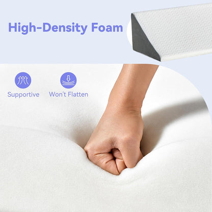Vekkia Lumbar Support Pillow for Recliner, Ergonomic Back Support for Couch | Backrest Pillow, Improve Posture, Relieve Back Pain for Long Sitting & Elderly, for Armchair & Sofa, Removable Cover,Brown