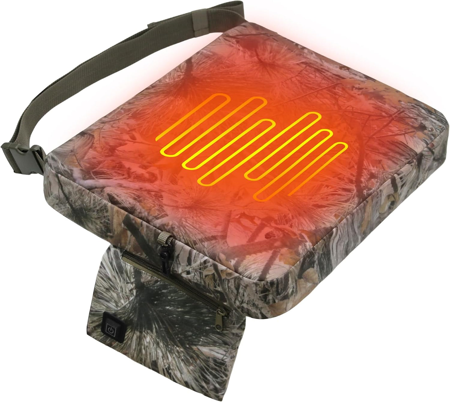 MDSTOP Heated Hunting Seat Cushion, Waterproof Seat Pads for Tree Stand & Ladder Stand, for Hunting, Ice Fishing,Hiking, Camping(Battery not Included)