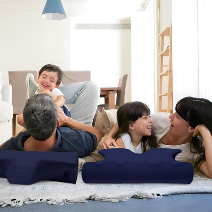 Cervical Pillow for Neck Pain Relief, Cooling Contour Memory Foam Pillows Support Odorless Ergonomic Neck Pillow Adjustable Orthopedic Bed Pillow for Side Back Stomach Sleeper with Pillowcase,Snow