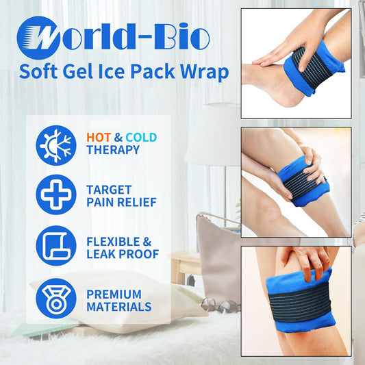 Soft Gel Ice Pack Wrap 12"x4.7"