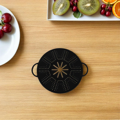CALLARON Silicone Splatter Screen with Side Handles 13.38 Inch Frying Pan Cover Oil Splash Guard for Frying Pan Cooking Splatter Shield Heat Resistant Kitchen Tool