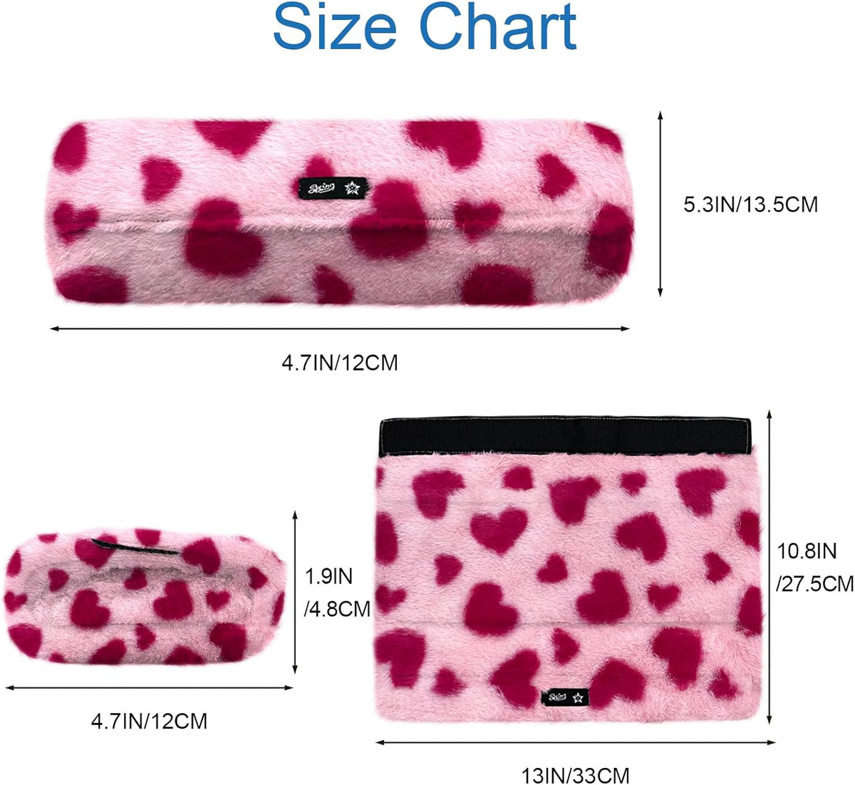 SPRING SEAON Wheelchair Armrest Pads Covers Fuzzy Desk Chair Arm Pads Soft