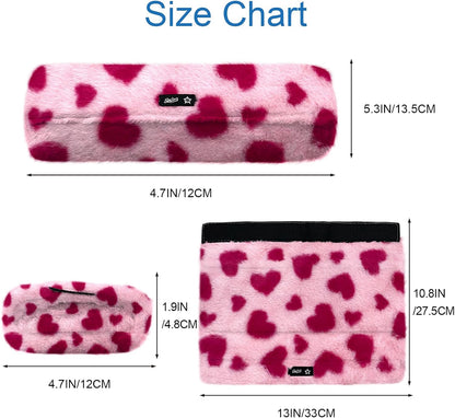 SPRING SEAON Wheelchair Armrest Pads Covers Fuzzy Desk Chair Arm Pads Soft