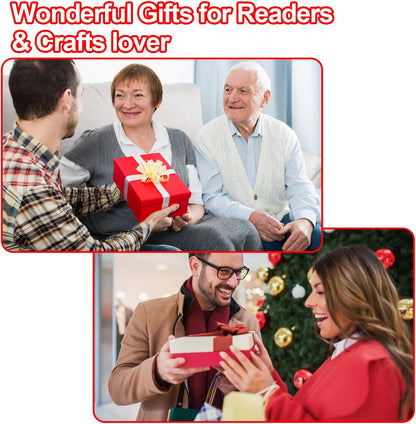 630nm Red Neck Reading Light - Zero Blue Light, Rechargeable Dimmable Portable LED Red Neck Book Lamp for Reading, Crafts, Knitting, Crochet at Night, Ideal Gift for Readers and Craft Lovers