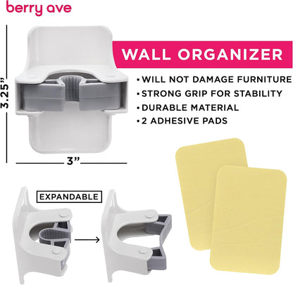Broom Holder Wall Mount, Broom and Mop Organizer Wall Hanging Rack & Hanger | (Black) Broom Hanger Wall Mount, Mop and Broom Holder Wall Mount, Mop Holder, Hanger for Brooms and Mops, 5 Slots 6 Hooks