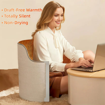 Under Desk Heater, 195W Energy-Saving Foot Warmer with Heating Pad for Feet, Electric Foot Warmer Under Desk 5 Heat Levels, 2 to 8H Timer Quiet Fanless Foot Heater for Office Home Dorm Chochoyah