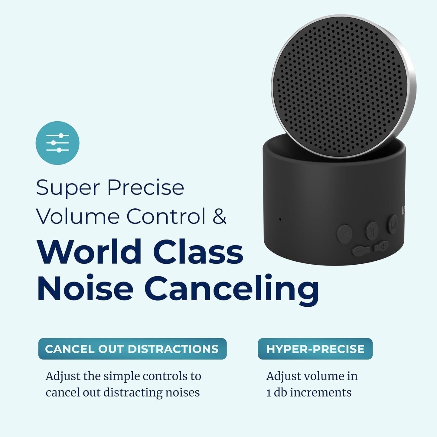 Adaptive Sound Technologies LectroFan Micro2+ - White Noise Machine for Relaxation Support - Multiple Non-Looping Sounds - Built-in Microphone - Sound-Masking - Lightweight Construction - Black