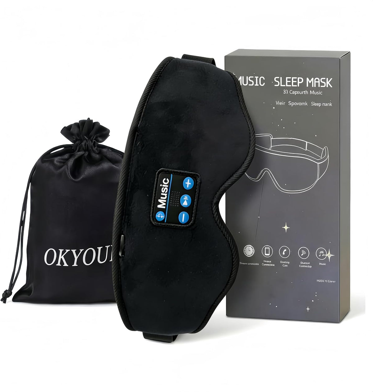 2026 Sleep Headphones Pro Bluetooth Eye Mask