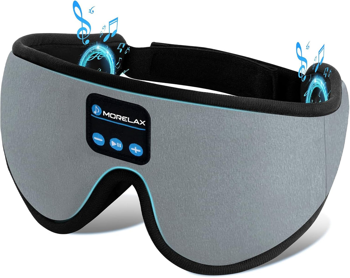 Sleep Headphones,Sleep Mask for Side Sleeper,3D Eye Mask for Sleeping with Stereo Speakers,Bluetooth Headphone,Perfect for Gifts for Women/Men Black