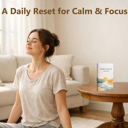 Somatic Therapy Cards - Nervous System Regulation Tools Gentle Practices for Calm and Balance, Grounding, Breathwork, Mindfulness, Gentle Movement