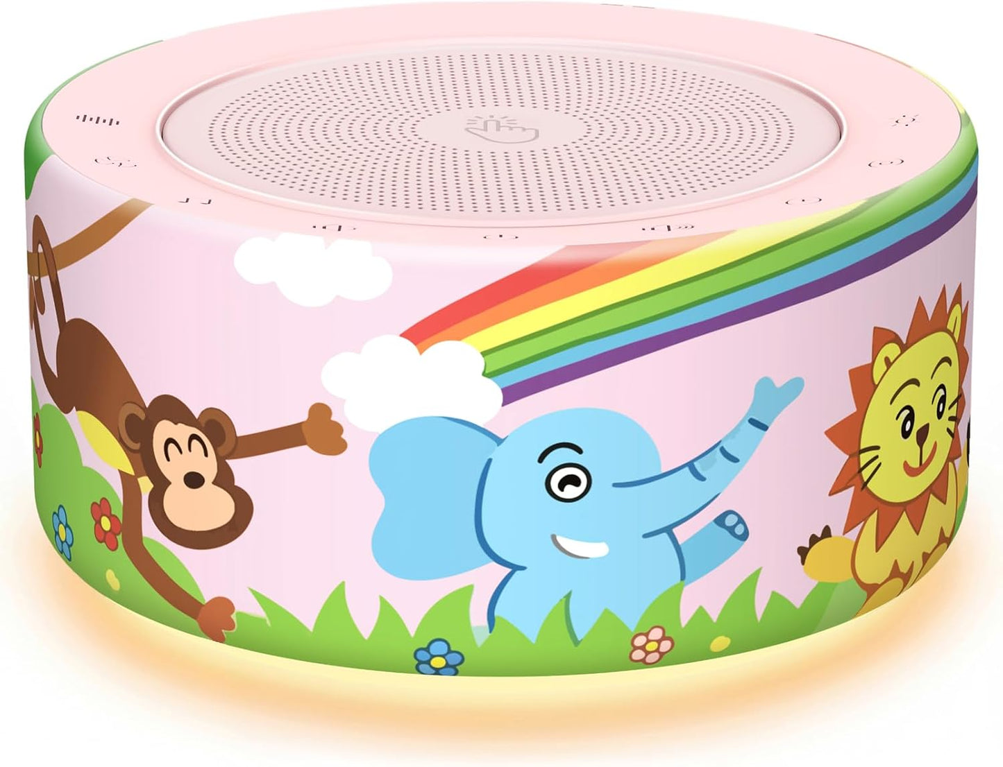 Kipcush White Noise Machine for Baby & Adults, 30 Soothing Sounds, Sleep Sound Machine with 8 Color Night Light, Memory Function, White Noise for Sleeping, Nursery, Office, Travel & Relaxation