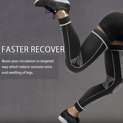 Full Leg Sleeves Long Compression Leg Sleeve Knee Sleeves Protect Leg, for Man Women Basketball, Arthritis Cycling Sport