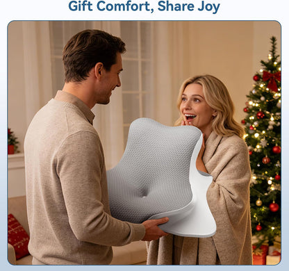 Reading Pillow Ergonomic Memory - Comfort Neck Pillow | Wedge Body Pillow for Bed, Couch & Floor - Pain Relief for Readers, Gamers and Side Sleeper
