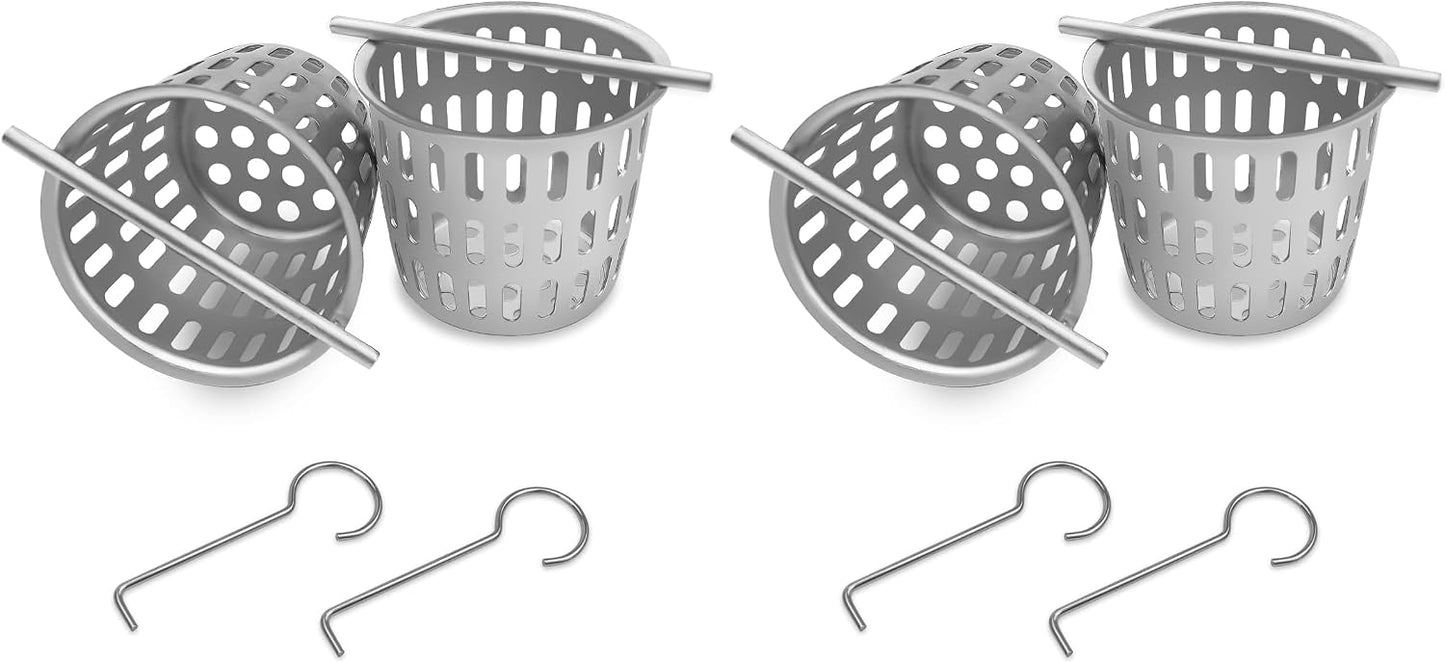 2 Inch Hair and Debris Strainer, Shower Drain Strainer with Lifting Hook, Stainless Steel Debris Basket Shower Drain Catcher, Hair Catcher for Floor Drain