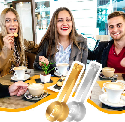 2 Pcs Tea Bag Squeezer, Stainless Steel Tea Spoon for Loose Tea Round Tea Bag Clamp Tea Bag Tongs Tea Bag Clip Tea Bag Grip Holder Strainer for Tea Drinkers Accessories Tool