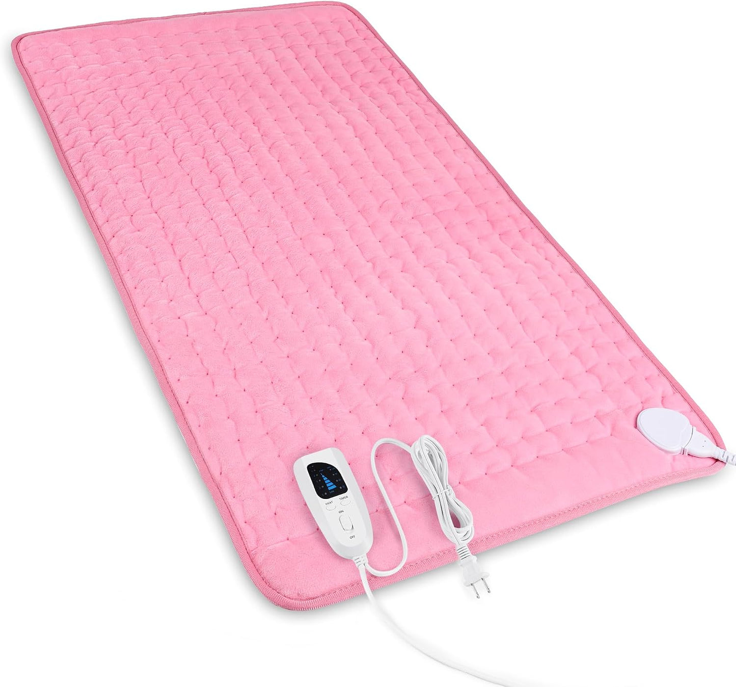 Heating Pad,Heated Blanket,Heating Pad for Back Neck,Grey,24x12 Inch | Electric Heating Pad,Dry/Moist Heat Heating Pads,Heating Pads for Shoulder,Abdomen,Heat Pad for Women Men,Birthday Gift