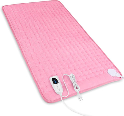 Heating Pad,Heated Blanket,Heating Pad for Back Neck,Grey,24x12 Inch | Electric Heating Pad,Dry/Moist Heat Heating Pads,Heating Pads for Shoulder,Abdomen,Heat Pad for Women Men,Birthday Gift