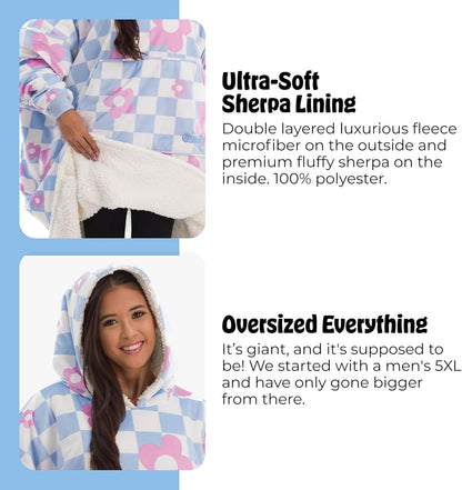 THE COMFY Original | Shark Tank | Patented | Sherpa Wearable Blanket Hoodie