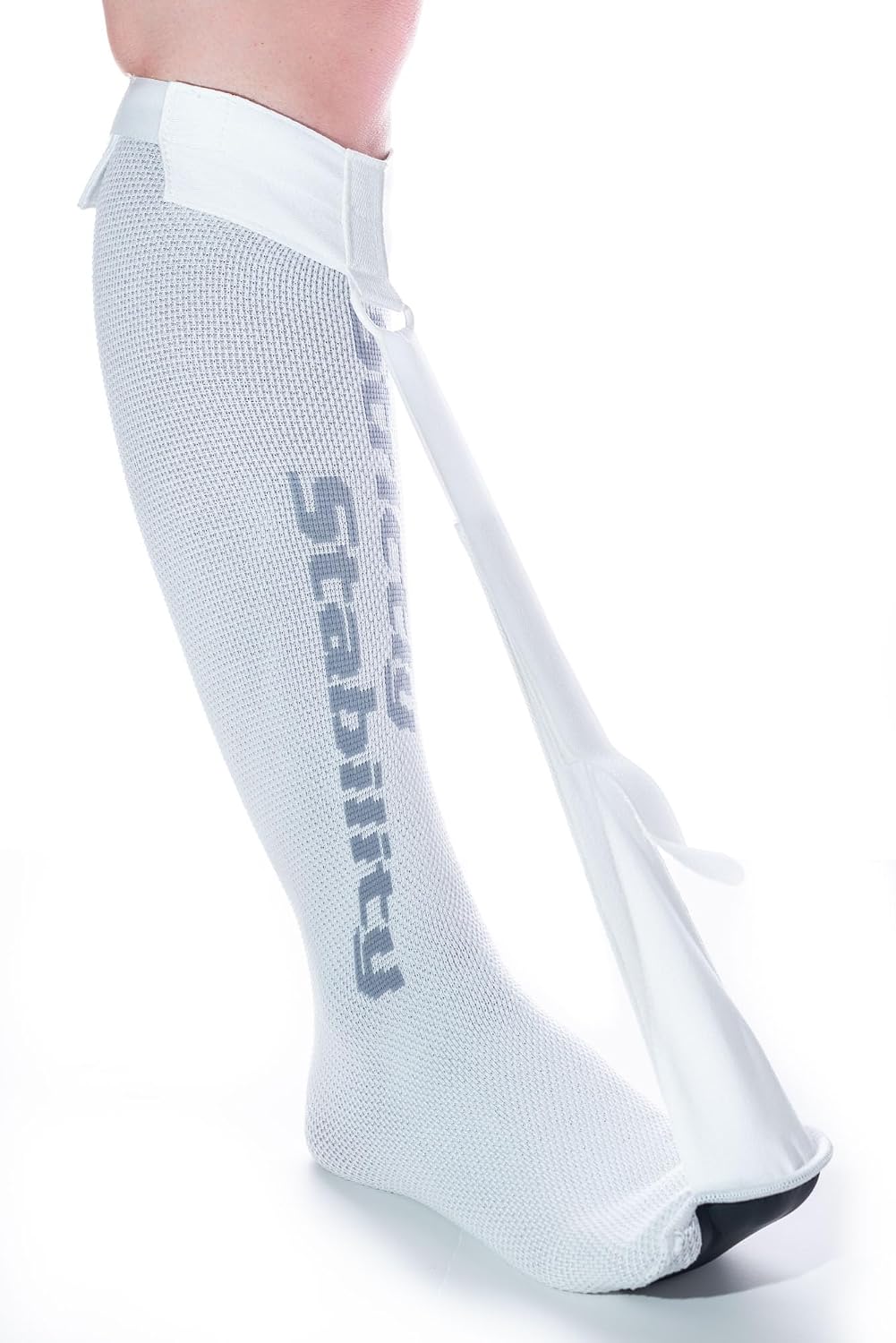 White Strap Sock for Plantar Fasciitis, Achilles Tendonitis, Tight Calves (1 Regular)