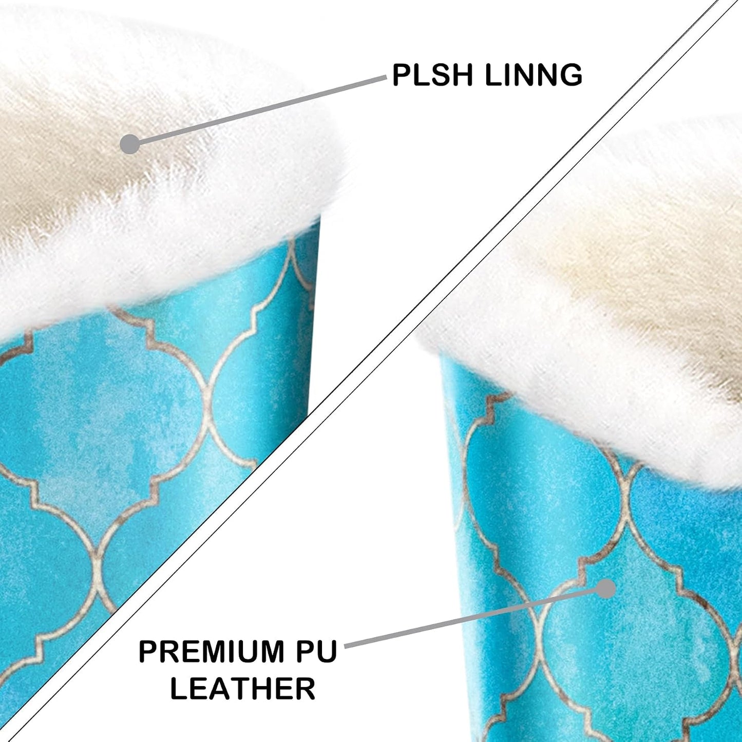 Plush Lined Eyeglasses Holder, PU Leather Glasses Stand Case