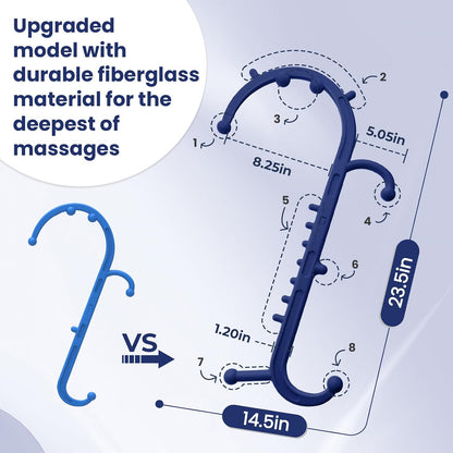 Ranarose Deep Tissue Back & Neck Massager for Body Muscle Pain Relief | Trigger Point Massage Tool for Full Body, Shoulders, Legs, Muscle Knot Remover, for Self-Massage, Pressure Point Massage Tool
